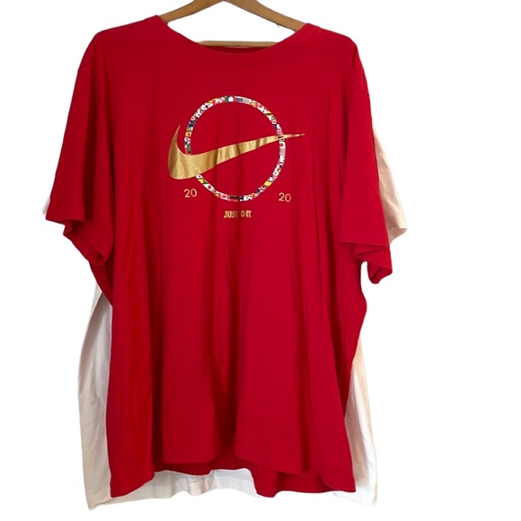 Nike Other - The Nike Tee Bundle SZ XXL 2020 Flags Golden Nike Check Red/White